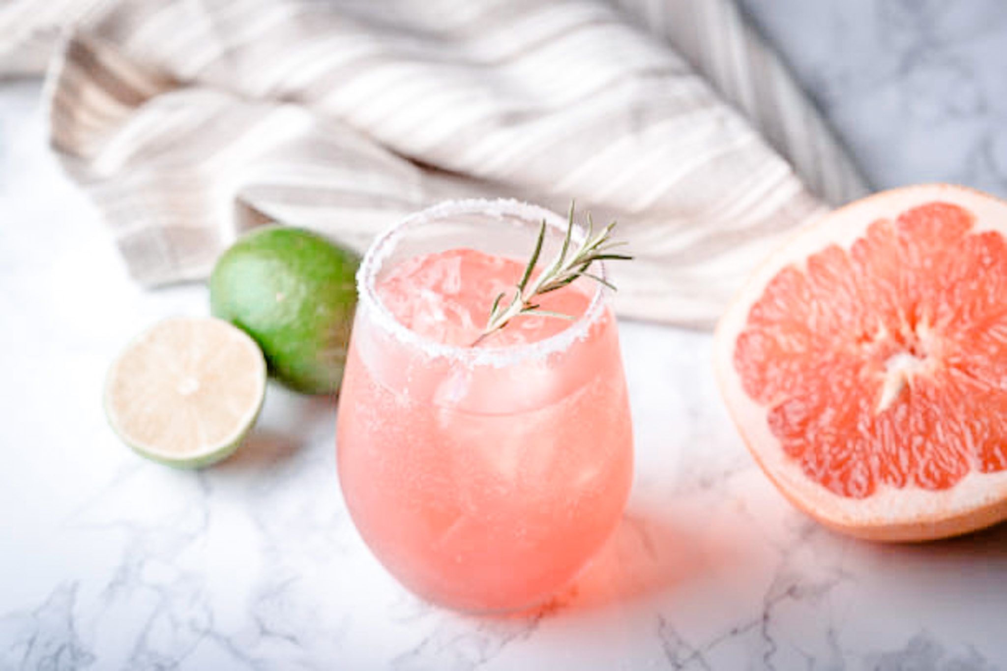 Say hello to summer with this pretty rosemary paloma cocktail